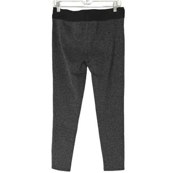 Ann Taylor High Rise Leggings Black and Gray Medium Ankle Length Size Medium - Picture 4 of 7